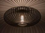 Grote Zwarte Plafondlamp met Spijlen - Gietijzer - Rietveld, Huis en Inrichting, Ophalen of Verzenden, Zo goed als nieuw, Metaal