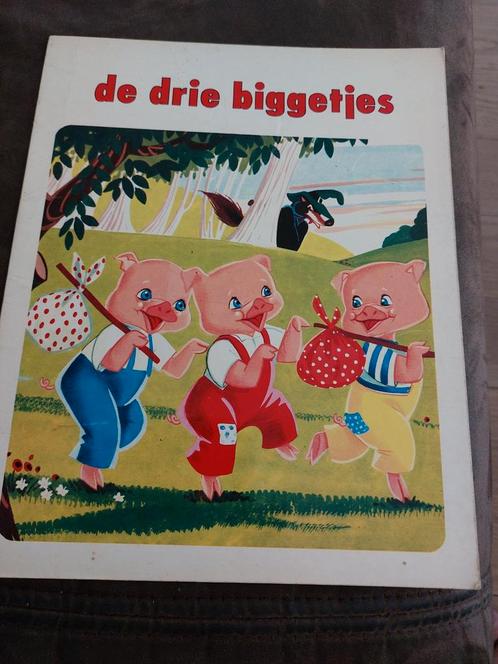 De Drie Biggetjes - Vintage Kinderboek, Boeken, Kinderboeken | Jeugd | onder 10 jaar, Gelezen, Sprookjes, Ophalen of Verzenden