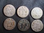 6 x 2 stuiverstuk zilver West Friesland 1757 e.a. 1819, Vóór koninkrijk, Setje, Zilver, Overige waardes