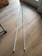 Gordijn rails 2x +- 140cm, Ophalen, Gebruikt, 100 tot 150 cm, Wit