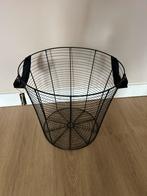 Zwarte metalen mand van HOOMSTYLE, Ophalen, Overige materialen, Mand, Rond