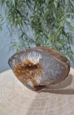 Mooie Agaat met Limonietkristallen uit Uruguay, Ophalen of Verzenden, Mineraal