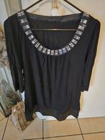 Tuniek zwart maat L met leuke bling om de hals, Ophalen of Verzenden, Zo goed als nieuw, Zwart