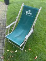 Grolsch Ligstoel - Houten Frame, Ophalen of Verzenden, Gebruikt, Hout, Inklapbaar