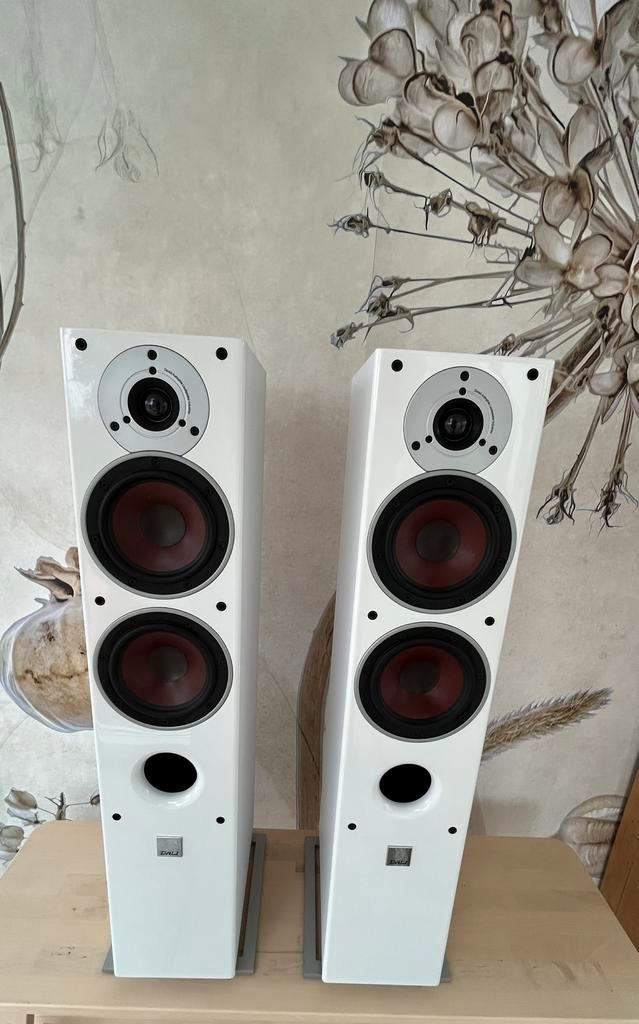 Set Dali Zensor 5 vloerstaande speakers, Audio, Tv en Foto, Luidsprekers, Zo goed als nieuw, Front, Rear of Stereo speakers, 120 watt of meer
