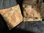 Brocante oude Gobelin Kussentjes - Handgemaakt, Antiek en Kunst, Ophalen of Verzenden