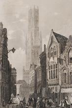 Brugge België - William Henry Bartlett gravure 19e eeuw, Verzenden