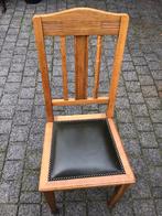 Antieke stoel met leren bekleding, Ophalen, Bruin, Zo goed als nieuw, Eén