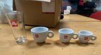 Illy Koffie Servies - Kopjes, Glazen en Meer!, Ophalen, Zo goed als nieuw, Effen, Kop(pen) en/of Schotel(s)