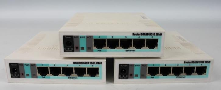 MikroTik wireless SOHO Gigabit AP / RB951G-2HnD / meerdere, Computers en Software, Routers en Modems, Gebruikt, Ophalen of Verzenden