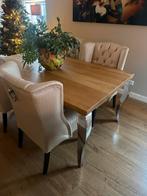 @@@ zgan Prachtige eikenhouten tafel @@@ 100x180x76 4 cm dik, Huis en Inrichting, Tafels | Eettafels, Eikenhout, Zo goed als nieuw