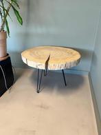 Acacia bijzettafel - landelijk, Huis en Inrichting, Tafels | Bijzettafels, 45 tot 60 cm, Rond, Nieuw, Hout