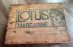 Nederlands erfgoed origineel oud margarine kistje Lotus 1925, Ophalen of Verzenden, Gebruikt