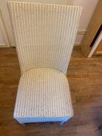 6 Lloyd Loom stoelen, Huis en Inrichting, Stoelen, Ophalen, Gebruikt, Drie, Wit
