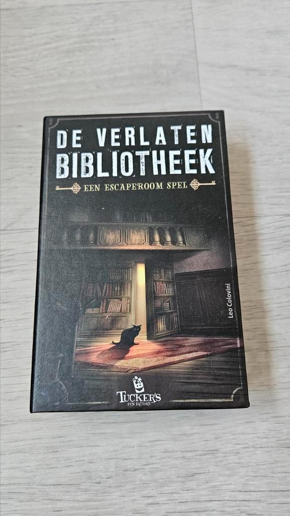 Escape room - de verlaten bibliotheek, Hobby en Vrije tijd, Gezelschapsspellen | Overige, Nieuw, Ophalen of Verzenden