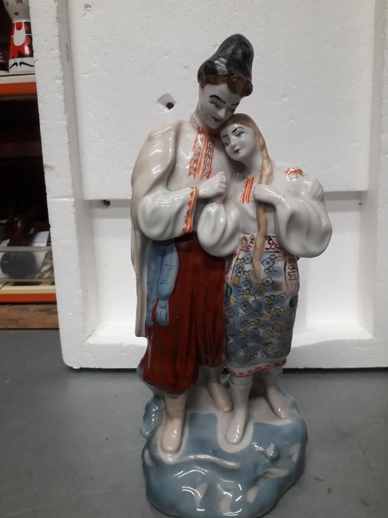 VINTAGE BEELD met OEKRAINS DANSPAAR in ZEER GOEDE STAAT, Antiek en Kunst, Ophalen of Verzenden
