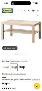 Ikea LACK salontafeltje, Ophalen, Zo goed als nieuw, 25 tot 50 cm, Rechthoekig
