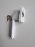 Raamkruk met Sleutel - Wit, Ophalen, Zo goed als nieuw, Overige materialen, Klink of Kruk