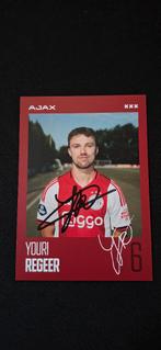 Spelerskaart met handtekening; Youri Regeer # Ajax 25/26, Verzenden, Nieuw, Ajax, Spelerskaart