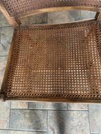 Vintage Riet Armstoel 1940-1970 - Decoratie/Restauratie, Antiek en Kunst, Ophalen