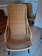 Vintage Rotan stoelen Dirk van Sliedregt, Ophalen, Twee, Zwart, Vintage