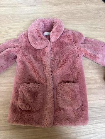 Roze Teddy Jas H&M Maat 122 beschikbaar voor biedingen