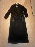 Nikkie zwarte mantel jas - maat 34, Kleding | Dames, Ophalen of Verzenden, Zo goed als nieuw, Maat 34 (XS) of kleiner, Zwart
