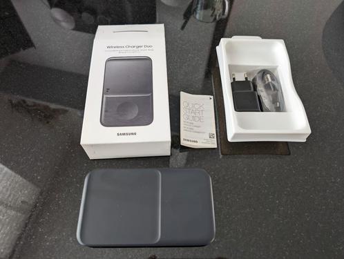 Samsung Wireless Charger Duo (EP-P4300TBEGEU), Telecommunicatie, Mobiele telefoons | Telefoon-opladers, Zo goed als nieuw, Samsung