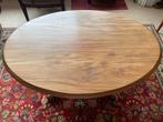 Ovale mahoniehouten salontafel 60 cm hoog, Antiek en Kunst, Antiek | Meubels | Tafels, Ophalen of Verzenden