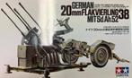 Coelianmodels, Tamiya 35091, Flakvierling 20mm,1/35, € 12,99, Hobby en Vrije tijd, Modelbouw | Auto's en Voertuigen, Tank, 1:32 tot 1:50