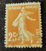 1927 Frankrijk Semeuse 25c Yvert 235 gebruikt, Verzenden, Gestempeld