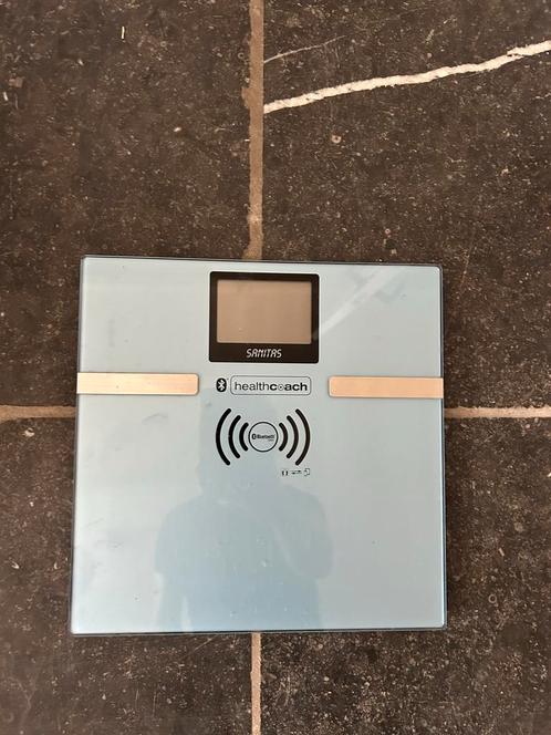Sanitas Healthcoach Bluetooth Weegschaal, Witgoed en Apparatuur, Weegschalen, Gebruikt, Digitaal, Personenweegschaal, 1 tot 500 gram