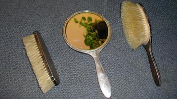 Zilveren vanity set hallmarked beschikbaar voor biedingen