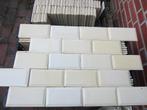 4,5m2 antieke metrotegels 7,5x15cm gemeleerd geligwit/creme, Ophalen