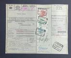 Belgie bulletin d`expedition/Etiquette chemins de fer, Verzenden, Gelezen, Trein