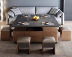 Multi Functional Coffee Table in Black Top and Walnut, Huis en Inrichting, Tafels | Salontafels, Ophalen, 50 tot 100 cm, 100 tot 150 cm