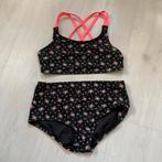 zwarte GAP bikini met neon roze bandjes en bloeben mt M 8/9, Ophalen of Verzenden, Meisje, Setje