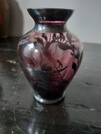 Oud Murano vaasje in amethist en zilver, Ophalen of Verzenden