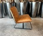 Nieuwe fauteuil Capo in Velvet kleur Cognac, Ophalen, Nieuw, 75 tot 100 cm, Metaal