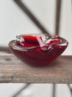 MURANO glazen asbak uit 1960, Ophalen of Verzenden, Zo goed als nieuw, Rond, Glas
