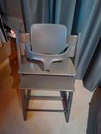 Stokke tripp trapp hazygrey 2018 met babyset, Kinderen en Baby's, Kinderstoelen, Ophalen, Zo goed als nieuw, Meegroeistoel