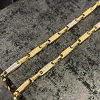 14k gouden ketting prachtig versace schakel monte carlo, Sieraden, Tassen en Uiterlijk, Kettingen, Ophalen of Verzenden, Zo goed als nieuw