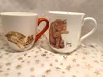 2 Katten Mokken - Francien van, Huis en Inrichting, Keuken | Servies, Keramiek, Ophalen of Verzenden, Zo goed als nieuw, Overige stijlen