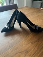 Pumps, zwart, suède, Ophalen of Verzenden, Zo goed als nieuw, Zwart