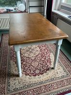 Brocante vintage houten tafel AS VRIJDAG OPHALEN, Huis en Inrichting, Tafels | Eettafels, Ophalen, Zo goed als nieuw, Rechthoekig