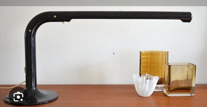 DESIGN bureaulamp Tubular / The Tube uit 1970., Huis en Inrichting, Lampen | Tafellampen, Zo goed als nieuw, Minder dan 50 cm