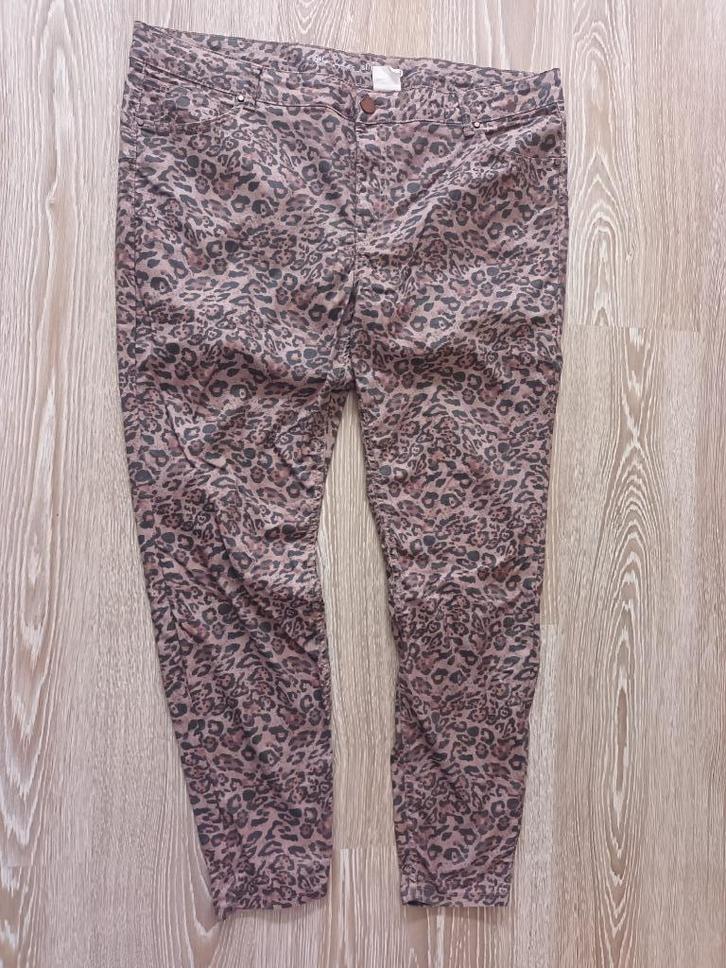 Als nieuw MS broek panterprint maat 50, Kleding | Dames, Grote Maten, Zo goed als nieuw, Broek of Spijkerbroek, Bruin, Ophalen of Verzenden