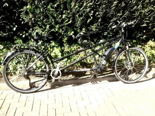 Tandem e-bike incl. trekhaakfietsdrager, Fietsen en Brommers, Fietsen | Tandems, Gebruikt, 10 tot 15 versnellingen, 53 tot 57 cm