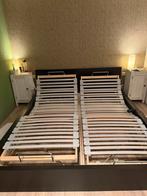 Ikea bedombouw en bodems, Huis en Inrichting, Slaapkamer | Bedden, Ophalen, Wit, Tweepersoons, Zo goed als nieuw