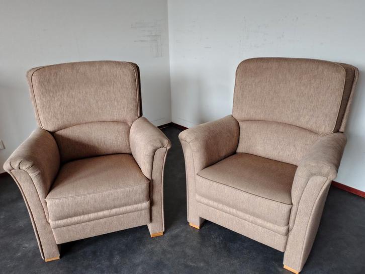 Twee prachtige fauteuils, Huis en Inrichting, Fauteuils, Zo goed als nieuw, Stof, 75 tot 100 cm, 75 tot 100 cm, Ophalen of Verzenden